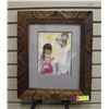 Image 1 : 15.75" X 18.5" FRAMED PRINT BY DEGRAZIA