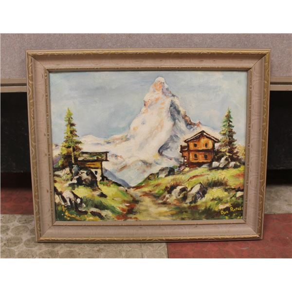 17" X 13" FRAMED PAINTING DON RABUSE DIANE PATTON