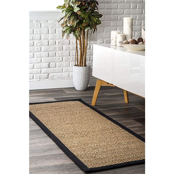 NEW NULOOM 2FT 6INCH X 6FT SEAGRASS RU-8510 RUG W/