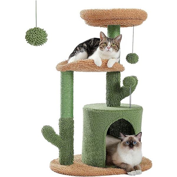 NEW UNBOXED PAWZ ROAD CACTUS CAT TREE CONDO