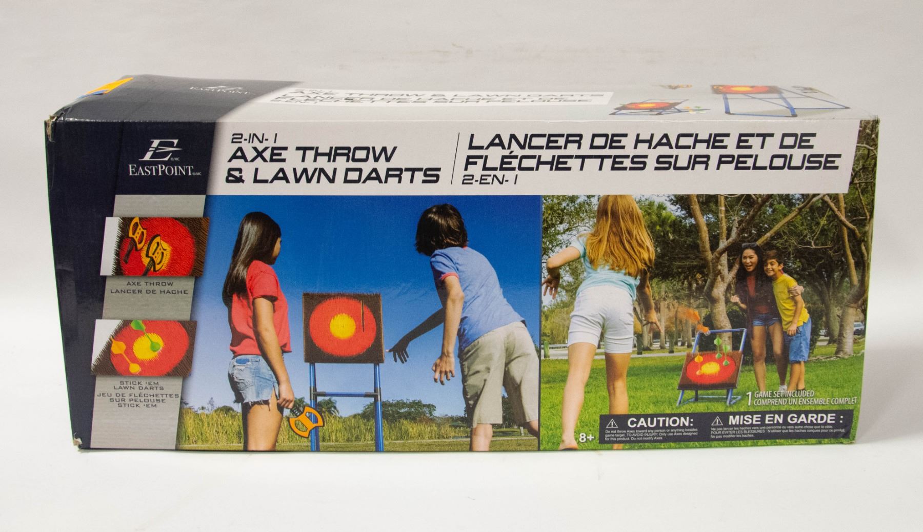 ASSEMBLED EAST POINT AXE THROW & LAWN DART SET