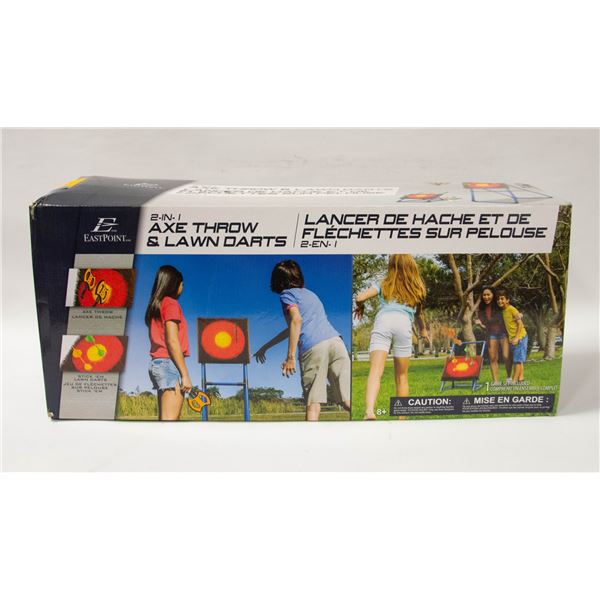 ASSEMBLED EAST POINT AXE THROW & LAWN DART SET