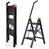 Image 1 : NEW ALPURLAD 3 STEP ALUMINUM LADDER