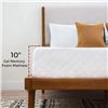 Image 2 : NEW LINENSPA 10" GEL MEMORY FOAM DUAL LAYERED