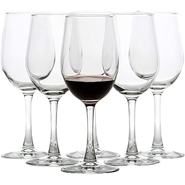 NEW CASE OF 6 UMI 12 OZ WINE GLASSES