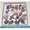 Image 1 : TRAY OF GENUINE AMETHYST RAW + POLISHED GEMSTONES