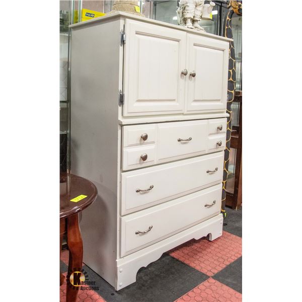 5 DRAWER DRESSER W/SWINGING DOORS