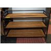 Image 1 : 3-TIER WOODEN SHOE RACK 26.5" X 12" X 19"