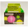 Image 1 : 10" SOLAR POWER OUTDOOR LANTERN GREEN