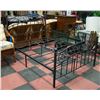 Image 1 : NEWLY ASSEMBLED DOUBLE SIZE METAL BED FRAME WITH