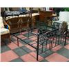 NEWLY ASSEMBLED DOUBLE SIZE METAL BED FRAME WITH