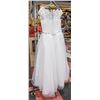 SIZE US 14 WEDDING DRESS W/ LACE UP BACK