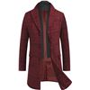 Image 1 : NEW XXL COOFANDY MENS WOOL BLEND SINGLE BREAST PEA