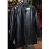 Image 1 : LADIES LEATHER CAR COAT, XS