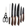 Image 2 : KITCHEN KING - 8 PIECE KITCHEN KNIFE SET (WOOD)