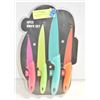 Image 1 : NEW SEALED 4 PIECE COLOURED KNIFE SET