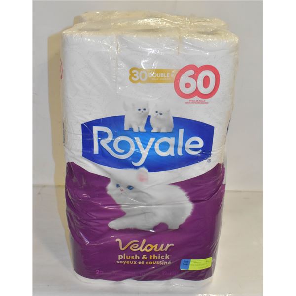 ROYALE 2 PLY TOILET PAPER 60 ROLLS