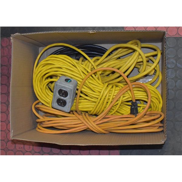 ASSORTED EXTENSION CORDS (QTY: 5)