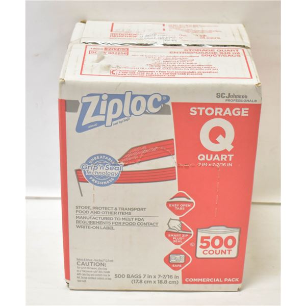 ZIPLOC STORAGE BAGS SIZE 7 IN X 7 7/16