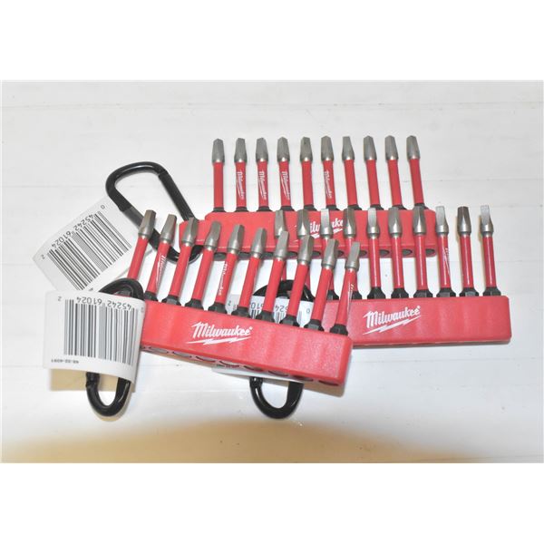 3 PACK OF MILWAUKEE SCREWDRIVER BITS