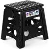 Image 1 : NEW DELXO FOLDING STEP STOOL, BLACK