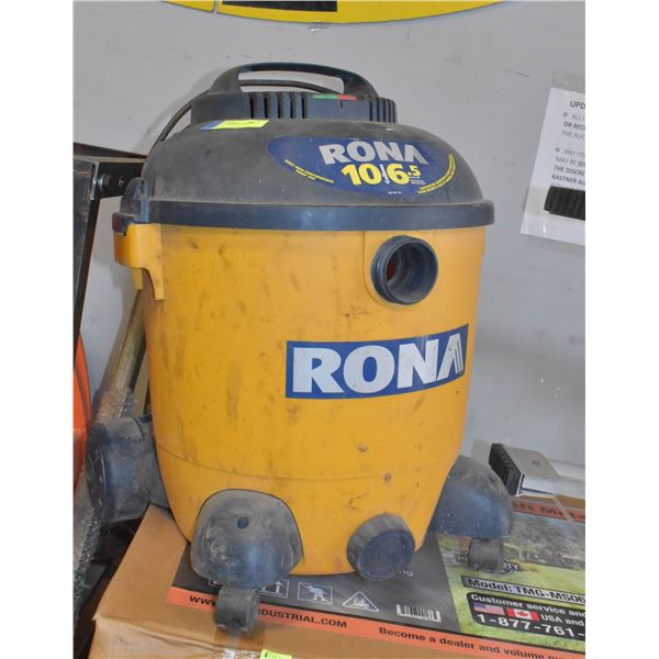 10 GALLON / 6.5HP RONA SHOP VACUUM- NO HOSE