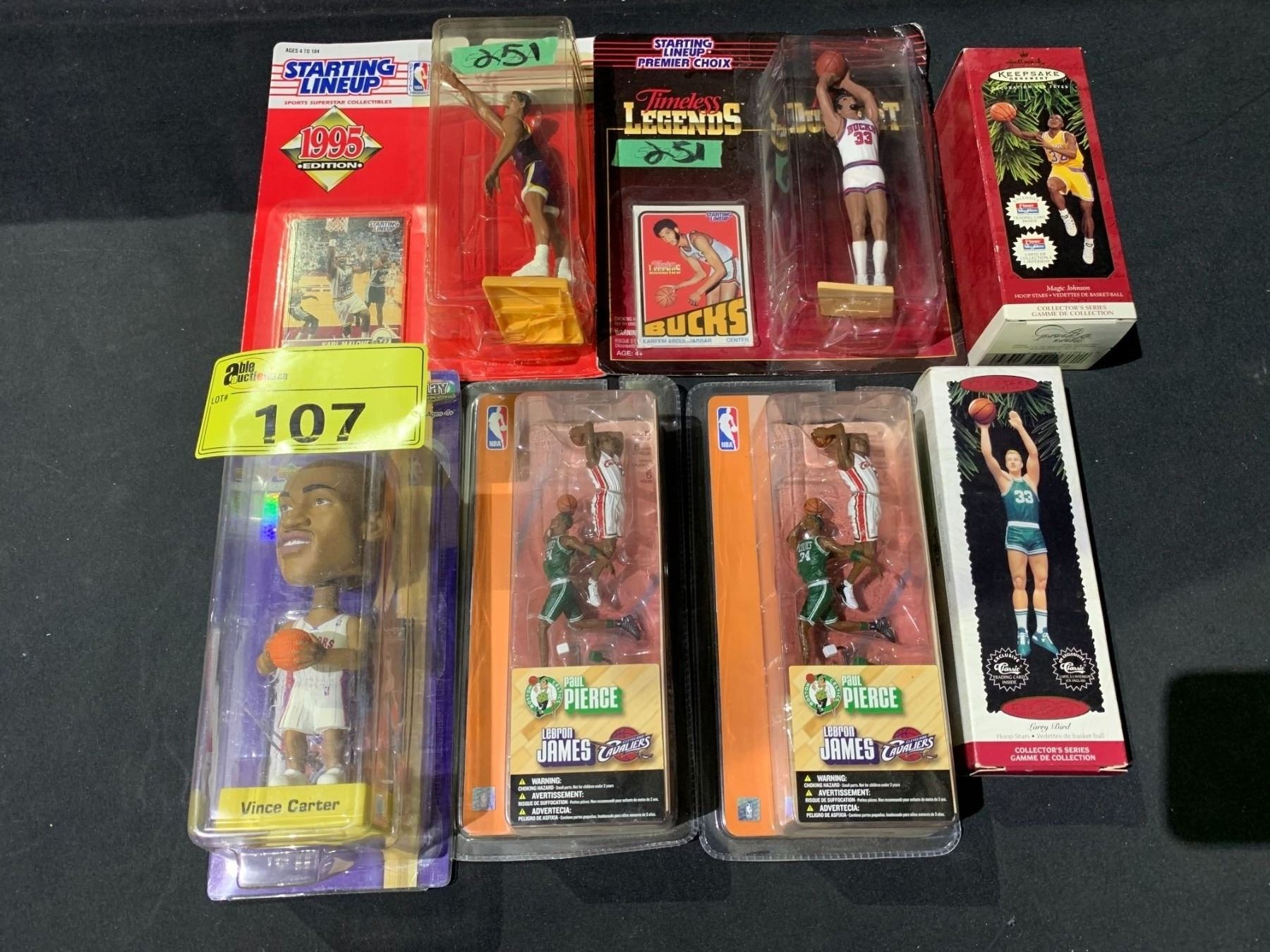 Nba Packaging 7 ASSORTED NBA FIGURES WITH ORIGINAL PACKAGING INCLUDING; PAUL PIERCE ...