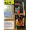 Image 2 : 5 ASSORTED MICHEAL JORDAN CARDS INCLUDING; UPPER DECK 1993 WHITE SOX ROOKIE, *UNKNOWN AUTHENTICITY*