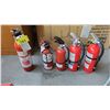 Image 1 : 5 ASSORTED FIRE EXTINGUISHERS