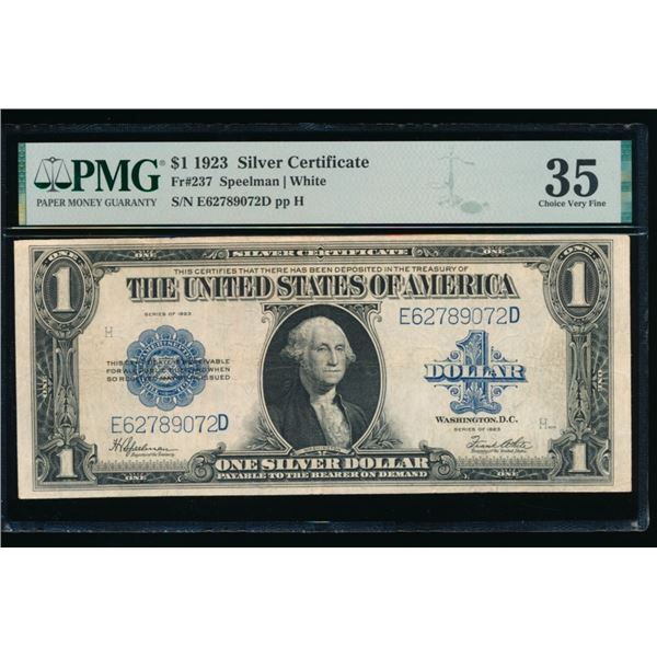 1923 $1 Silver Certificate PMG 35