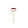 Image 3 : 14KT Yellow Gold 1.50ct Ruby and Diamond Ring