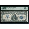 Image 1 : 1899 $5 Chief Silver Certificate PMG 25