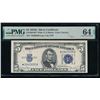 1934D $5 STAR Silver Certificate PMG 64EPQ