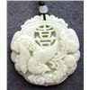 Image 1 : Jade 285cts Real Jade XI Lucky Phoenix Dragon Amulet Pendant
