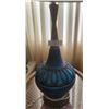 Image 2 : Stunning Large Lamp With Teal And Wood Accents