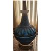 Image 3 : Stunning Large Lamp With Teal And Wood Accents