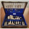 Image 1 : Silver Plated Cutlery Set With Wood Storage Case