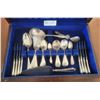 Image 2 : Silver Plated Cutlery Set With Wood Storage Case