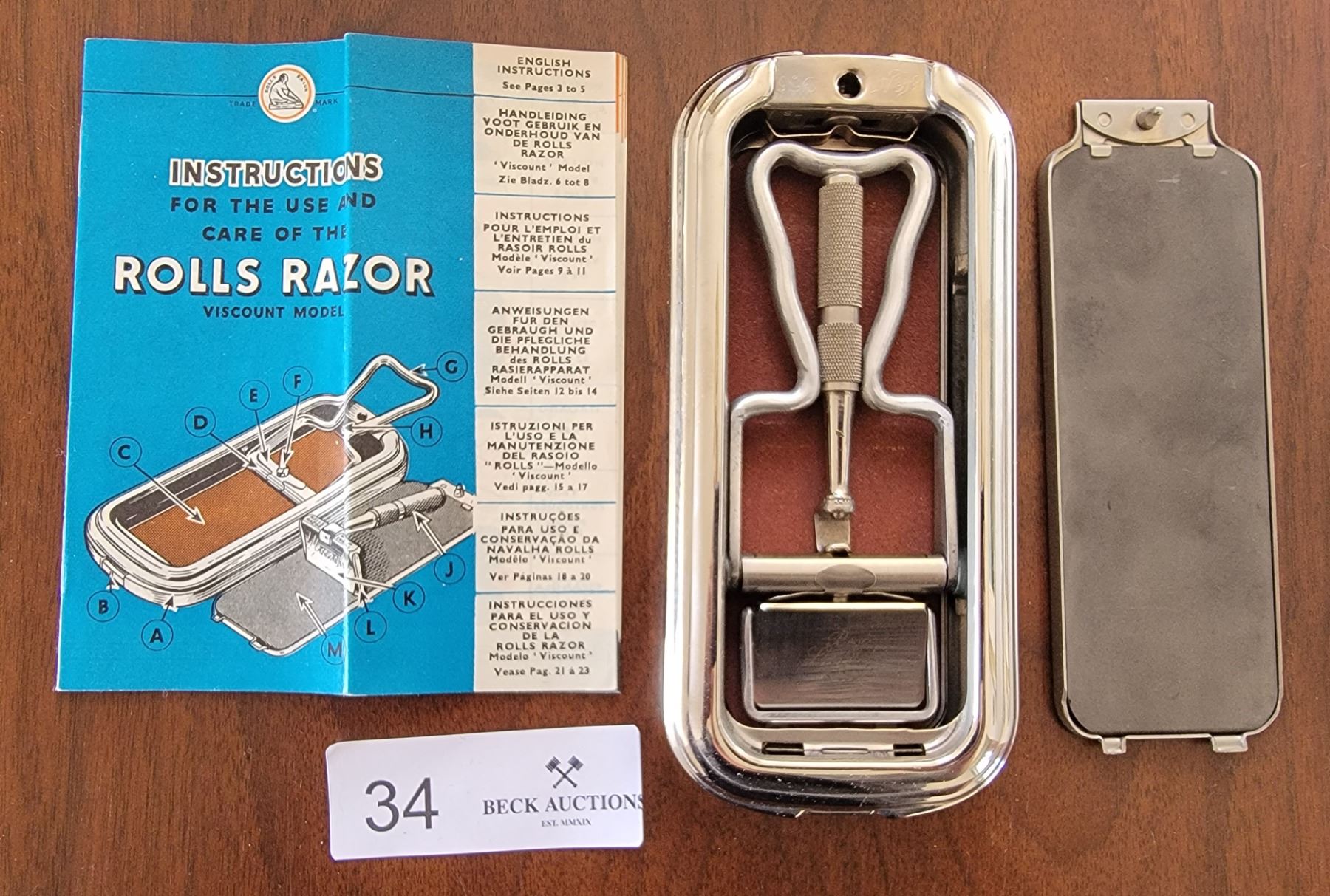 Vintage Rolls Razor The Viscount Model - Beck Auctions Inc.