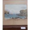 Image 2 : Water Color Painting Beach Cove Theme ( Artist Unknown)