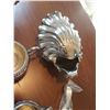 Image 5 : Silver Plated Assortment Of Cream And Sugar Dishes With One Unique Shell Bowl