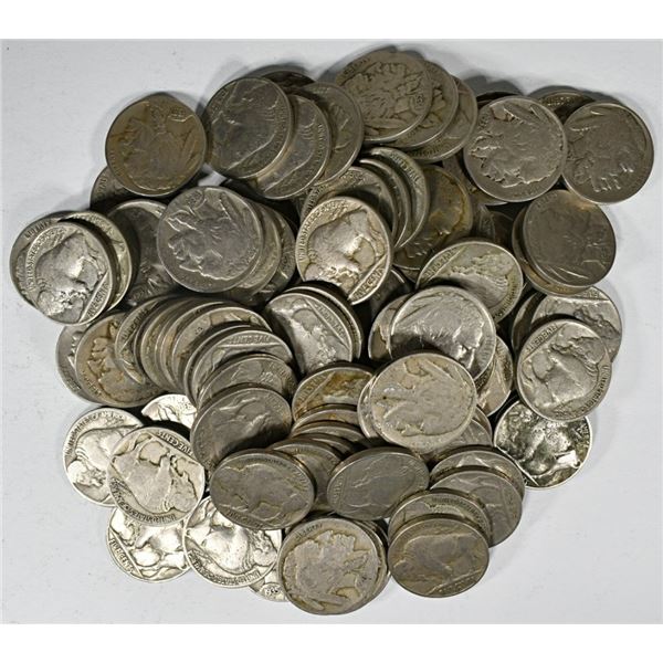 (100) FULL DATE BUFFALO NICKELS