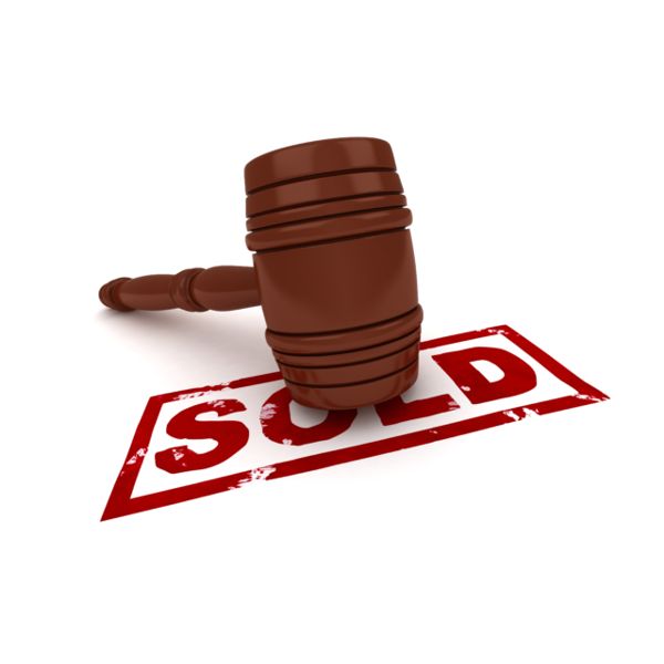 INVOICES ARE SENT OUT AT THE COMPLETION OF THE SALE.