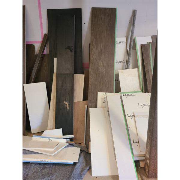 JOB LOT - MISC SHELVING & CABINET PANELING - SEE ALL PICS