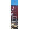 Image 1 : 13FT WIDE BASE EXT.ENDABLE ALUM. LADDER 