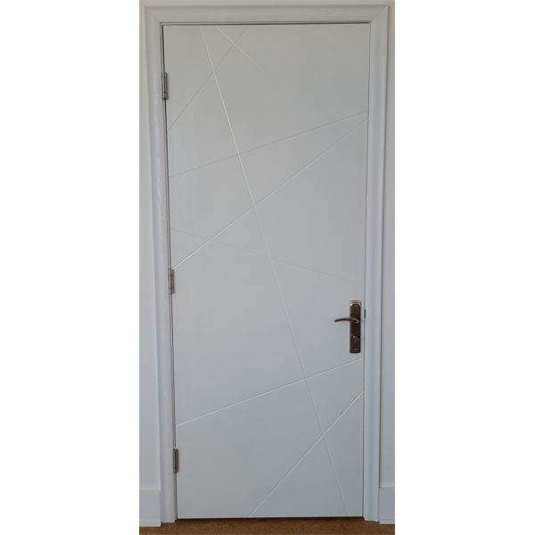 PRE HUNG SOLID WOOD INTERIOR DOOR W/ HARDWARE - 37 X 93 INCHES