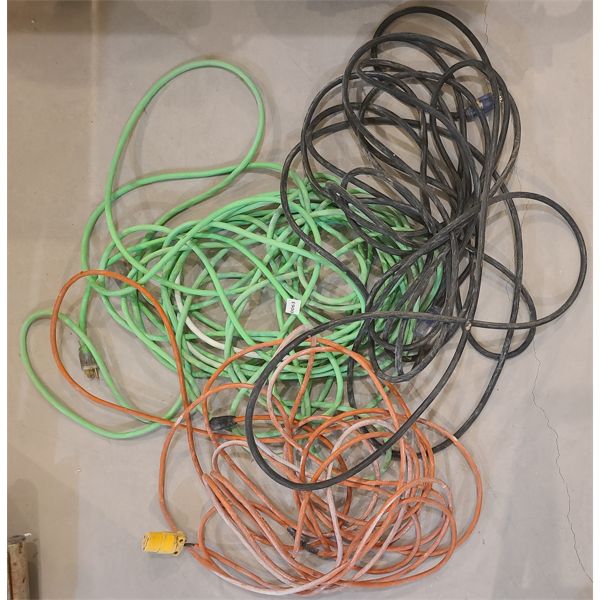 LOT OF 3 - EXT CORDS