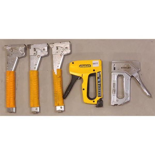 LOT OF 5 - STAPLERS