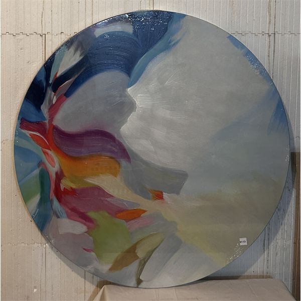 OIL ON CANVAS - 40 INCH DIAMETER - NEW