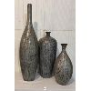 Image 1 : LOT OF 3 - DESIGNER VASES - LARGEST IS 29 INCHES